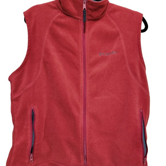 Columbia Fleece Womens Red Vest - Picture 2 of 9